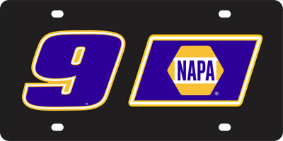 Chase Elliott NAPA # & Sponsor Acrylic License Plate