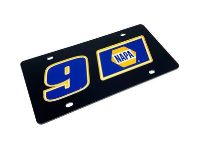 Chase Elliott NAPA # & Sponsor Acrylic License Plate