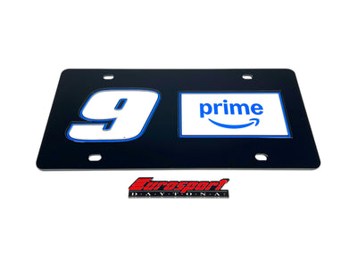 Chase Elliott Amazon Prime # & Sponsor Acrylic License Plate