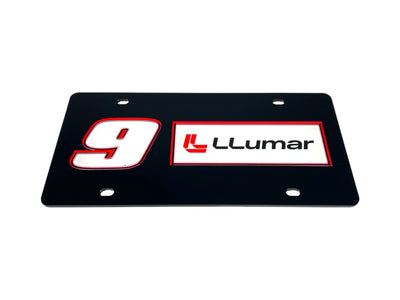 Chase Elliott LLumar # & Sponsor Acrylic License Plate