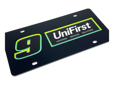 Chase Elliott UniFirst # & Sponsor Acrylic License Plate