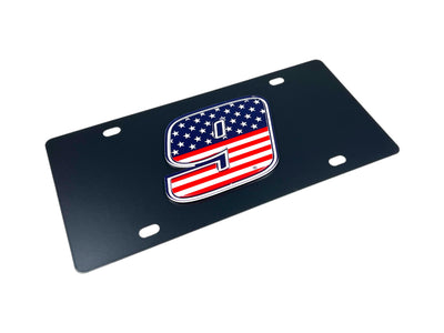 Chase Elliott Patriotic #9 Carbon Steel License Plate