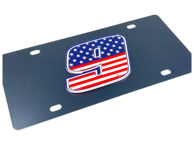 Chase Elliott Patriotic #9 Carbon Steel License Plate