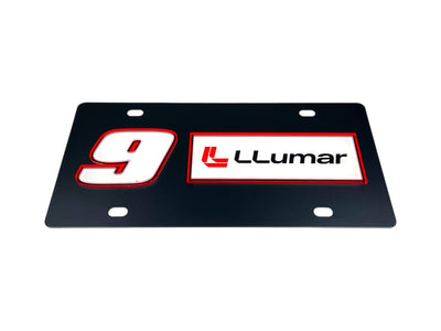 Chase Elliott LLumar # & Sponsor Carbon Steel License Plate