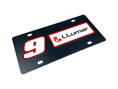 Chase Elliott LLumar # & Sponsor Carbon Steel License Plate