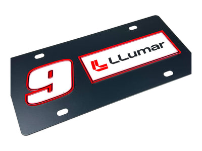 Chase Elliott LLumar # & Sponsor Carbon Steel License Plate