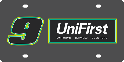 Chase Elliott UniFirst # & Sponsor Carbon Steel License Plate