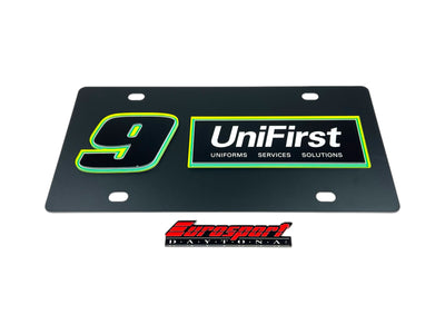 Chase Elliott UniFirst # & Sponsor Carbon Steel License Plate