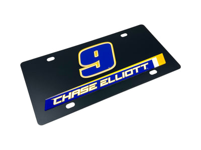 Chase Elliott NAPA # & Name Rail Carbon Steel License Plate