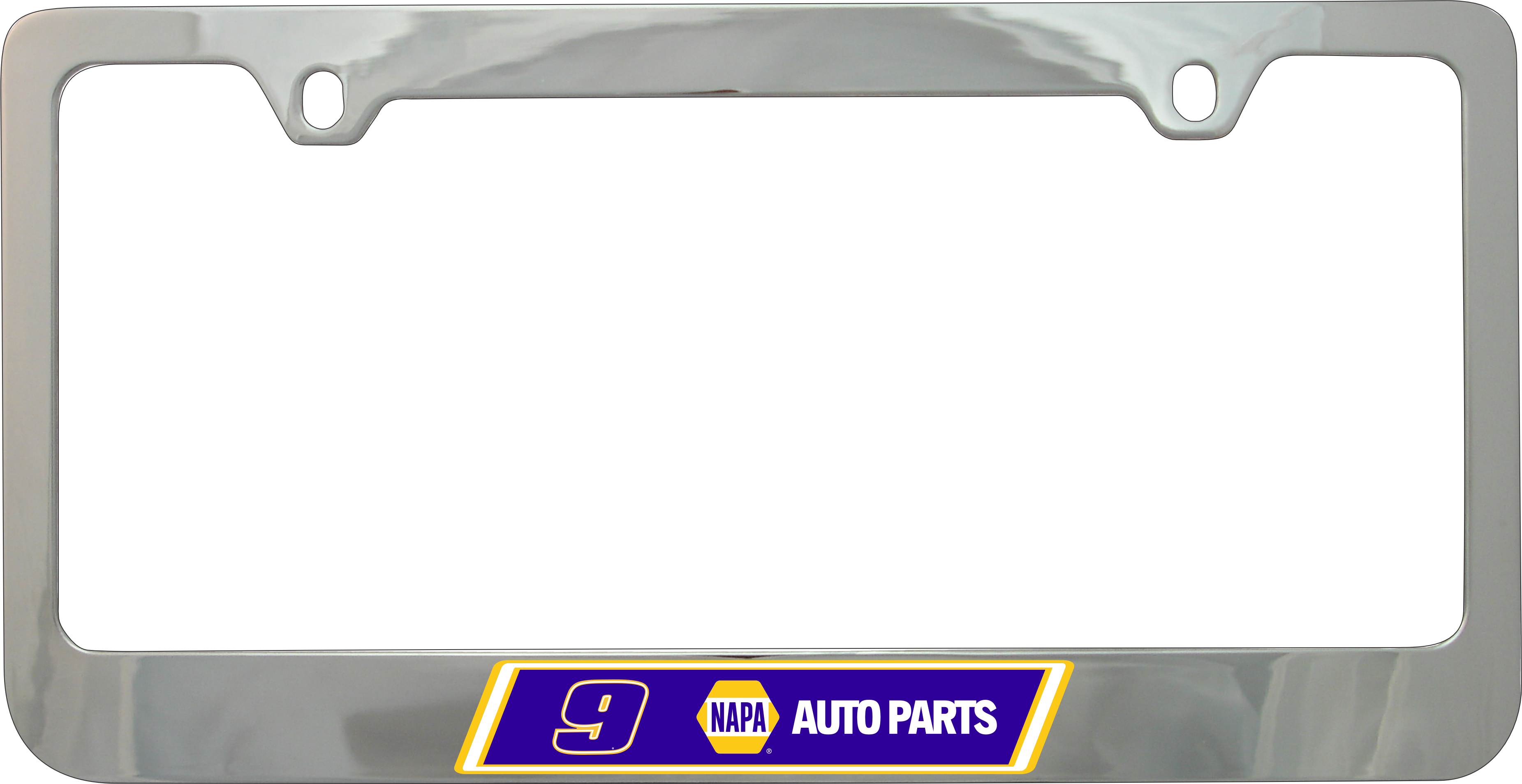 Chase Elliott NAPA # & Sponsor Chrome License Plate Frame