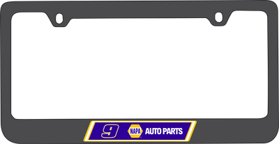 Chase Elliott NAPA # & Sponsor Black License Plate Frame