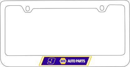 Chase Elliott NAPA # & Sponsor White License Plate Frame