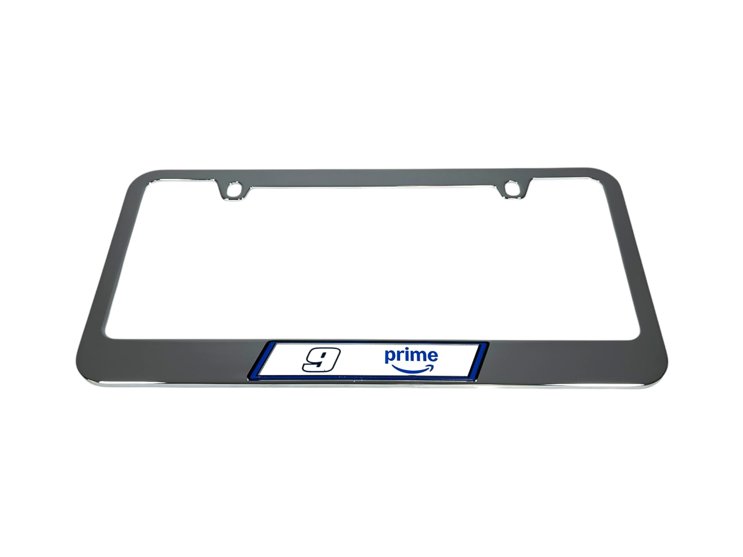 Chase Elliott Amazon Prime # & Sponsor Chrome License Plate Frame