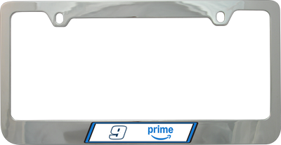 Chase Elliott Amazon Prime # & Sponsor Chrome License Plate Frame