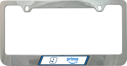 Chase Elliott Amazon Prime # & Sponsor Chrome License Plate Frame