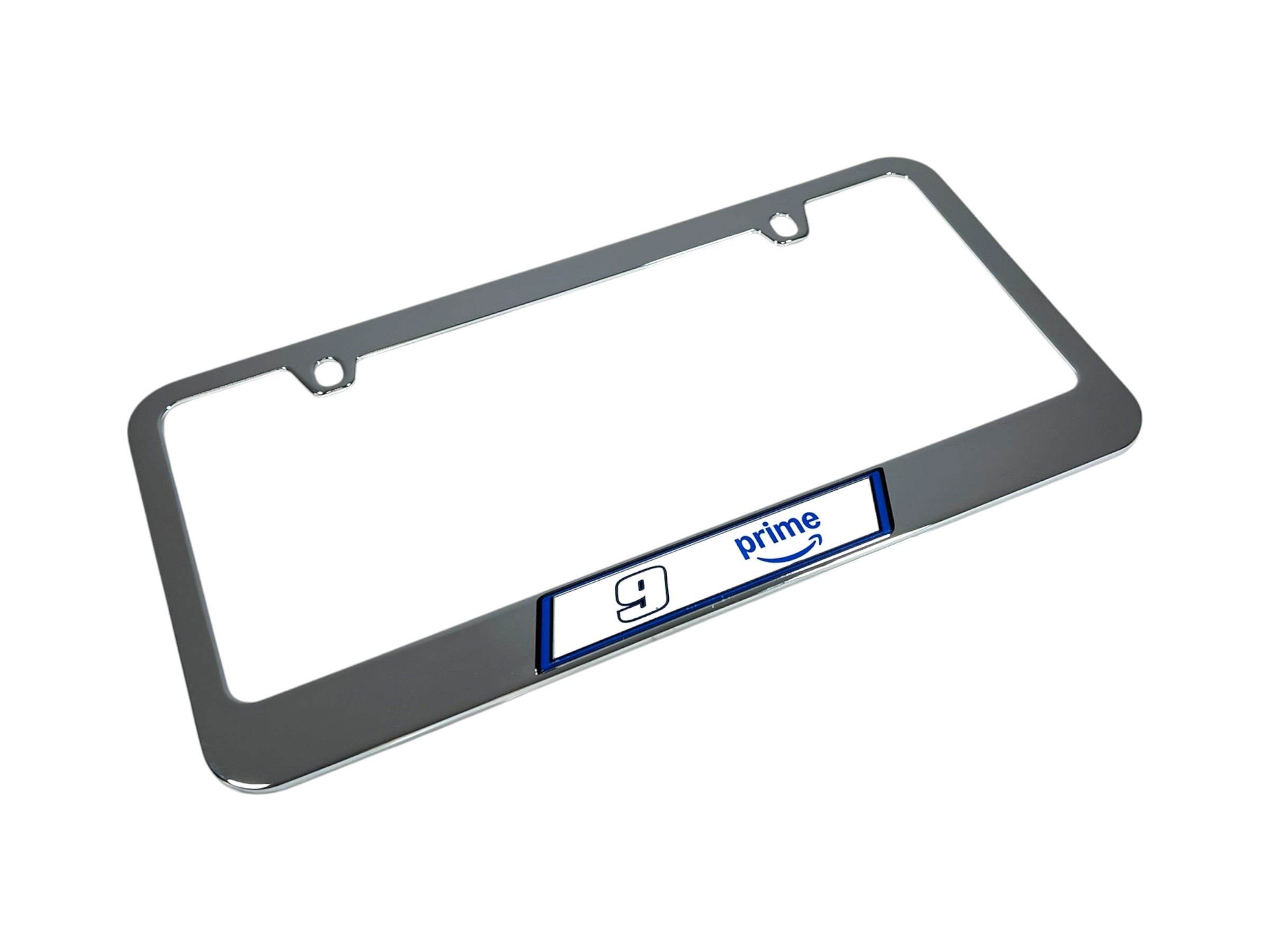 Chase Elliott Amazon Prime # & Sponsor Chrome License Plate Frame