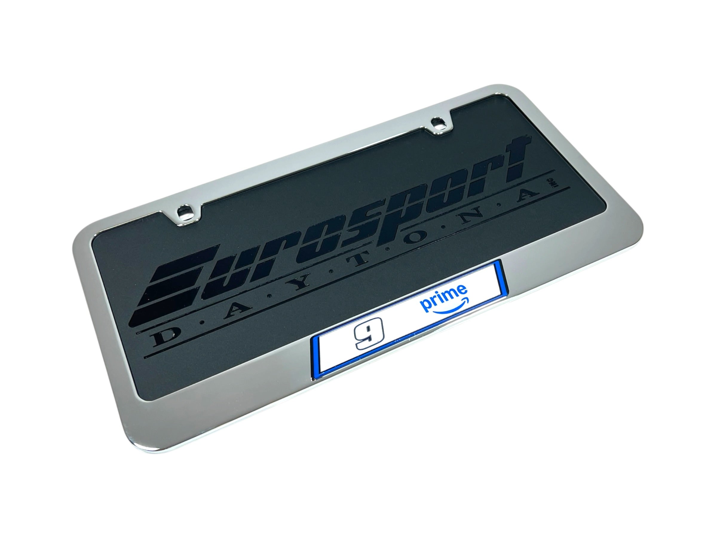 Chase Elliott Amazon Prime # & Sponsor Chrome License Plate Frame