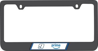 Chase Elliott Amazon Prime # & Sponsor Black License Plate Frame