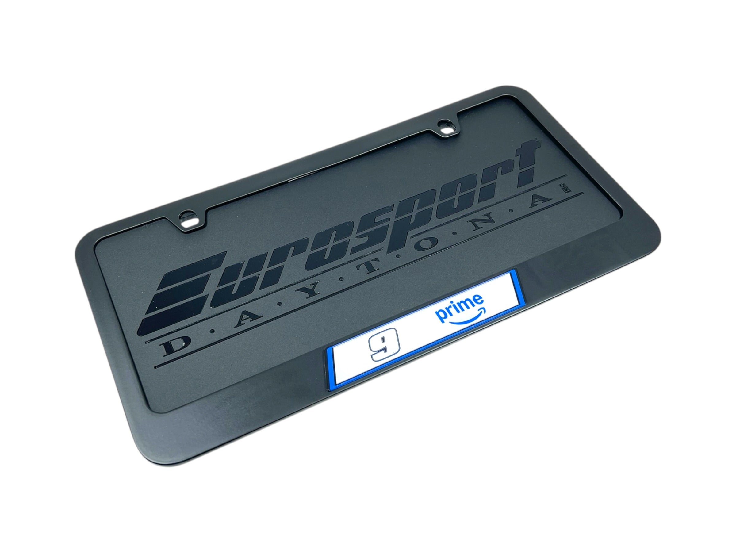 Chase Elliott Amazon Prime # & Sponsor Black License Plate Frame