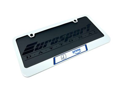 Chase Elliott Amazon Prime # & Sponsor White License Plate Frame