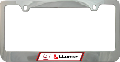 Chase Elliott LLumar # & Sponsor Chrome License Plate Frame