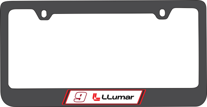 Chase Elliott LLumar # & Sponsor Black License Plate Frame