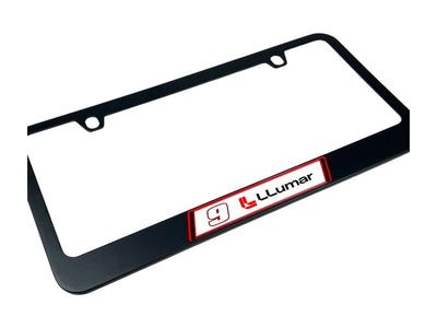 Chase Elliott LLumar # & Sponsor Black License Plate Frame