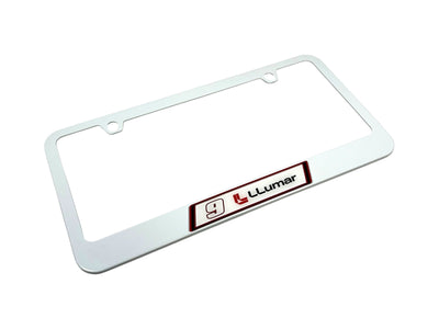 Chase Elliott LLumar # & Sponsor White License Plate Frame