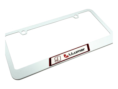 Chase Elliott LLumar # & Sponsor White License Plate Frame