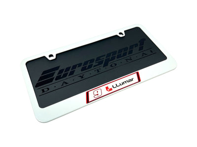 Chase Elliott LLumar # & Sponsor White License Plate Frame