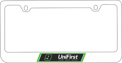 Chase Elliott UniFirst # & Sponsor White License Plate Frame