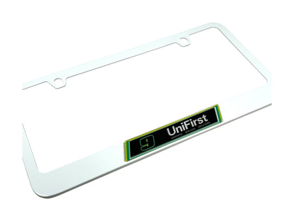 Chase Elliott UniFirst # & Sponsor White License Plate Frame