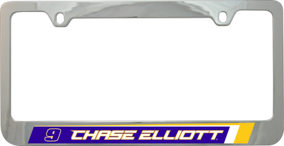 Chase Elliott NAPA # & Name Rail Chrome License Plate Frame
