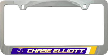 Chase Elliott NAPA # & Name Rail Chrome License Plate Frame