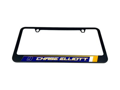 Chase Elliott NAPA # & Name Rail Black License Plate Frame