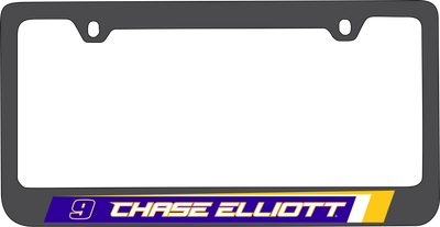Chase Elliott NAPA # & Name Rail Black License Plate Frame
