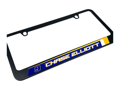 Chase Elliott NAPA # & Name Rail Black License Plate Frame