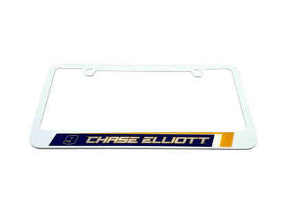 Chase Elliott NAPA # & Name Rail White License Plate Frame