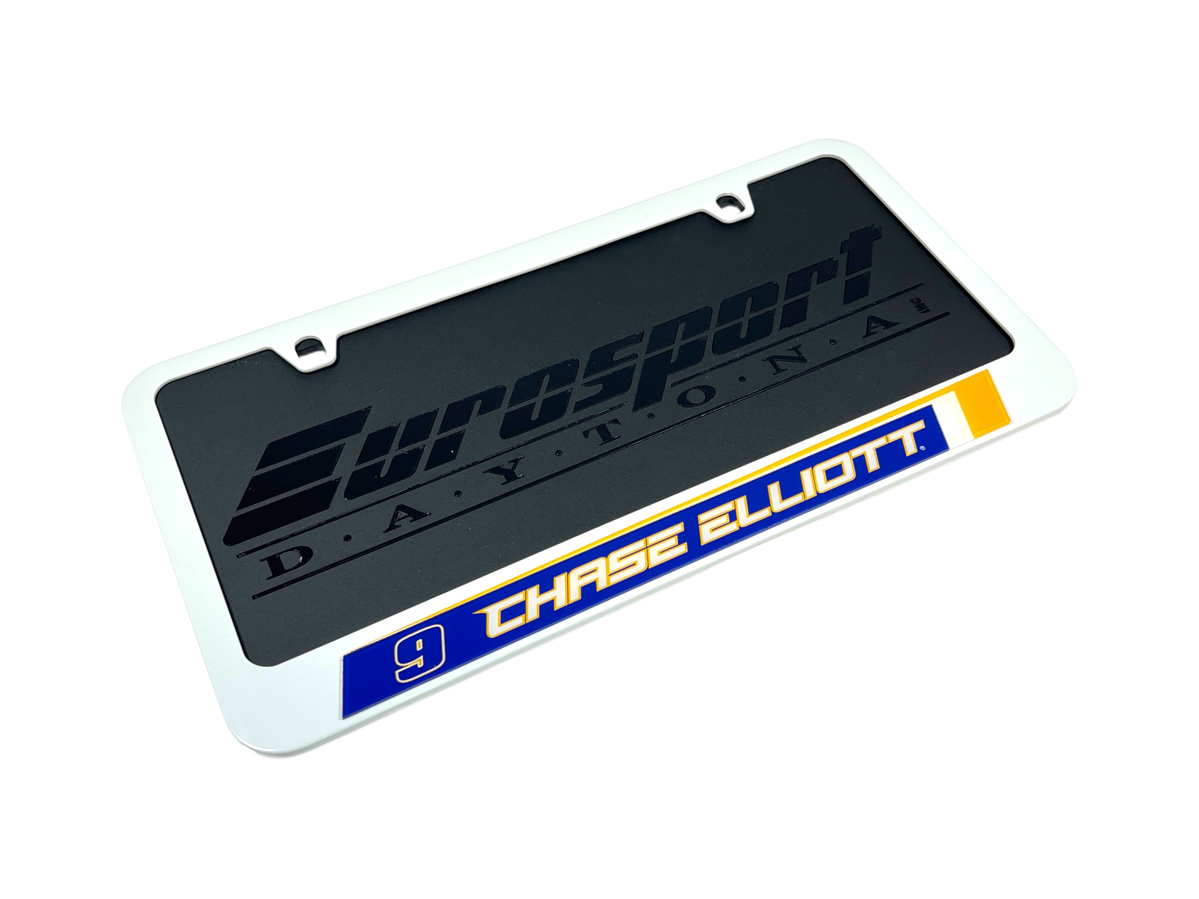 Chase Elliott NAPA # & Name Rail White License Plate Frame