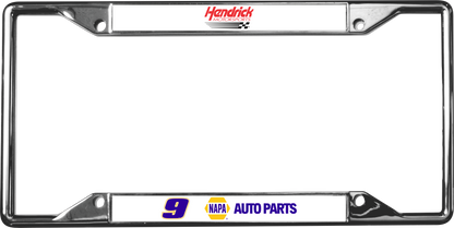 Chase Elliott NAPA # & Sponsor Chrome License Plate Frame