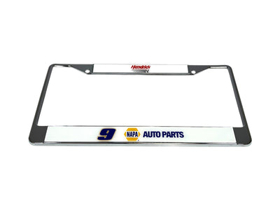 Chase Elliott NAPA # & Sponsor Chrome License Plate Frame