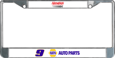Chase Elliott NAPA # & Sponsor Chrome License Plate Frame