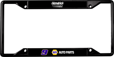 Chase Elliott NAPA # & Sponsor Black License Plate Frame
