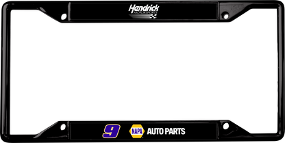 Chase Elliott NAPA # & Sponsor Black License Plate Frame