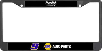 Chase Elliott NAPA # & Sponsor Black License Plate Frame