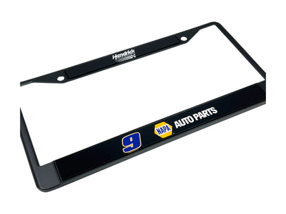 Chase Elliott NAPA # & Sponsor Black License Plate Frame