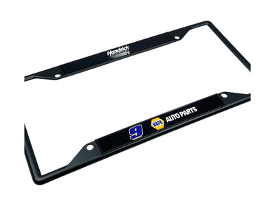 Chase Elliott NAPA # & Sponsor Black License Plate Frame