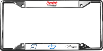 Chase Elliott Amazon Prime # & Sponsor Chrome License Plate Frame
