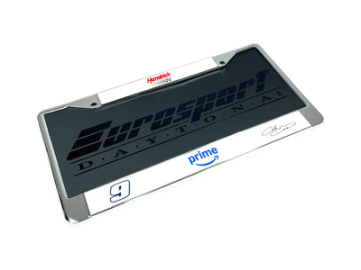 Chase Elliott Amazon Prime # & Sponsor Chrome License Plate Frame
