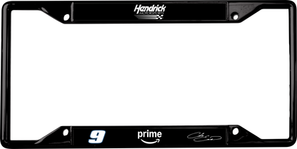 Chase Elliott Amazon Prime # & Sponsor Black License Plate Frame